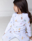 The COZY Hop Ribbed Cotton Two-Piece Set Long Sleeve Pyjamas