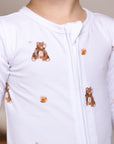 Bear Cotton Zip Sleepsuit One Piece