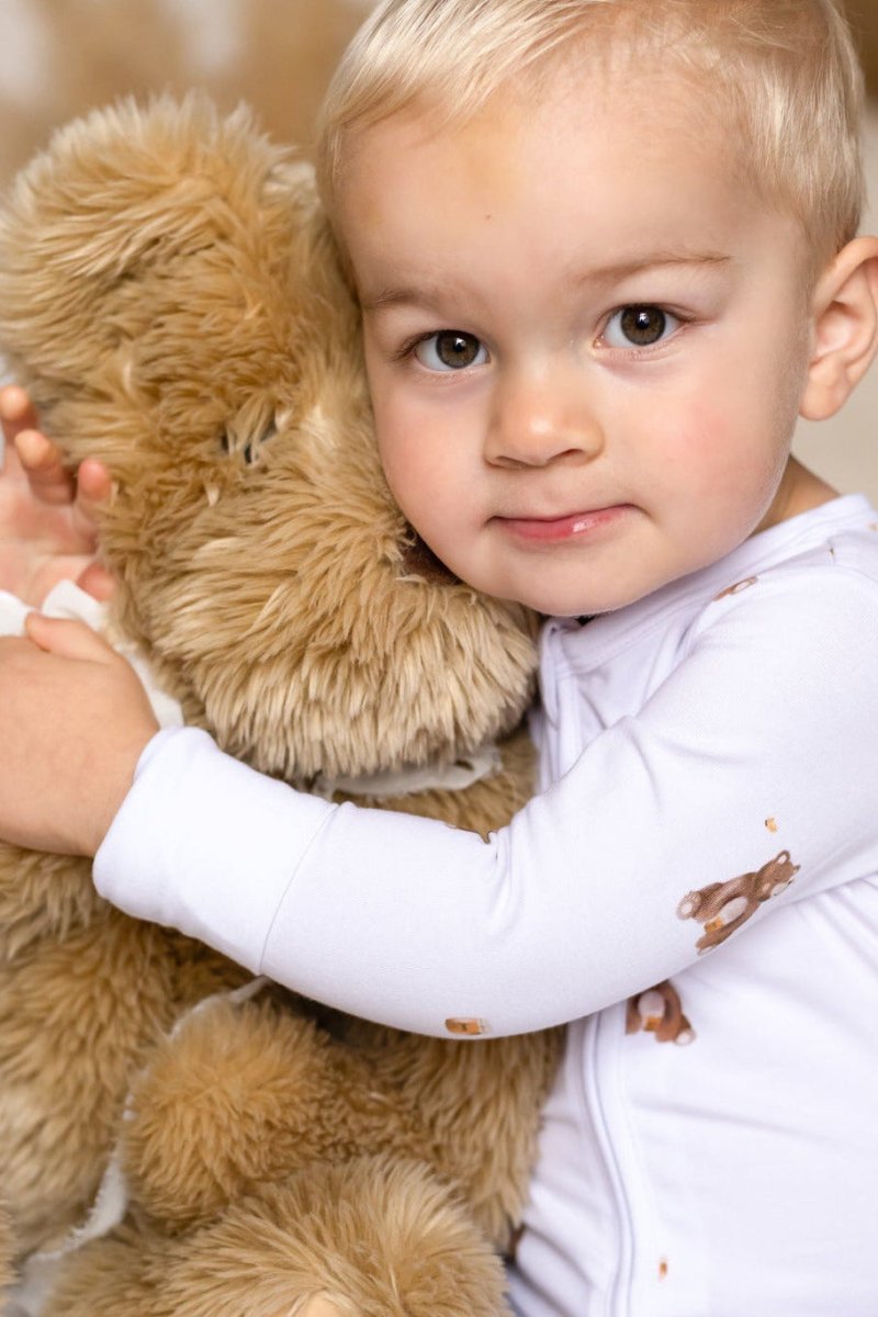 Bear Cotton Zip Sleepsuit One Piece