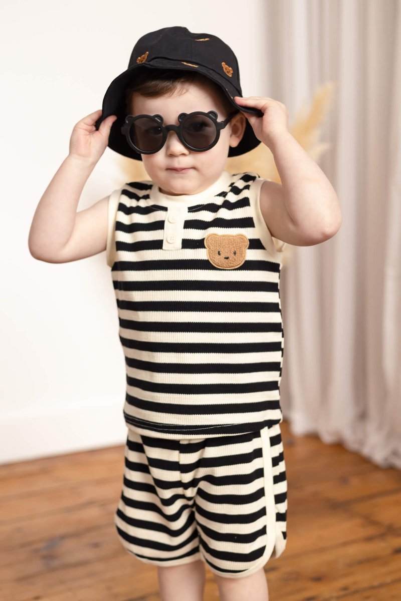The Bear Beach Stripe Shorts &amp; T-Shirt