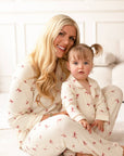 Mini COZY Rosy Ribbon Pyjamas Set