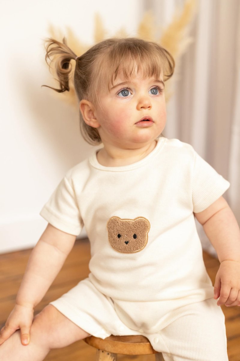 Cool Summer Bear &amp; Bonnet Hat Set