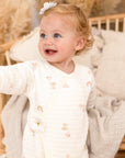 The Rainbow Boucle Wrap Baby Grow Romper