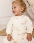 The Rainbow Boucle Wrap Baby Grow Romper