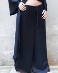 Low Waist Long Wide Pants 100% Bemberg-1