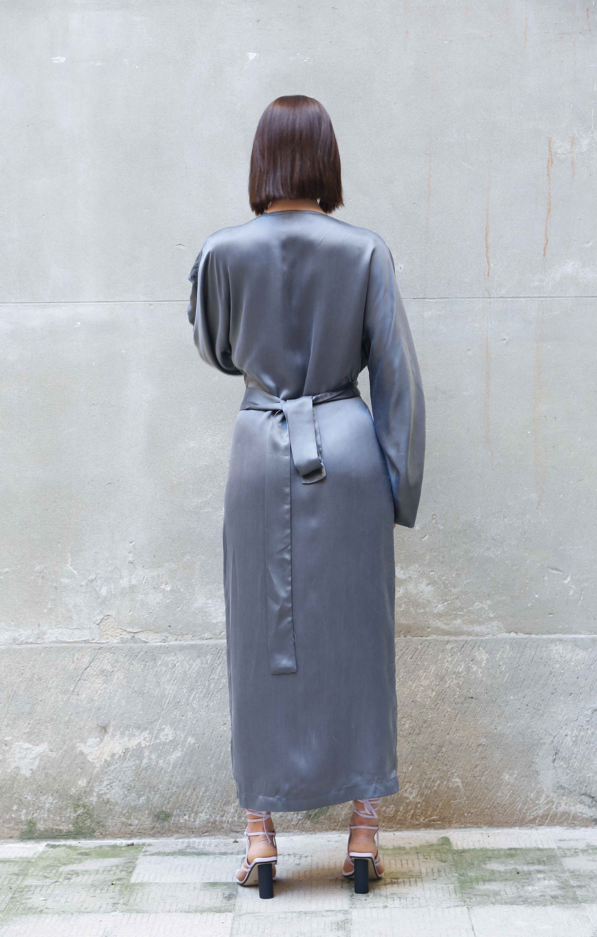 Bemberg Kimono Wrap Dress-3