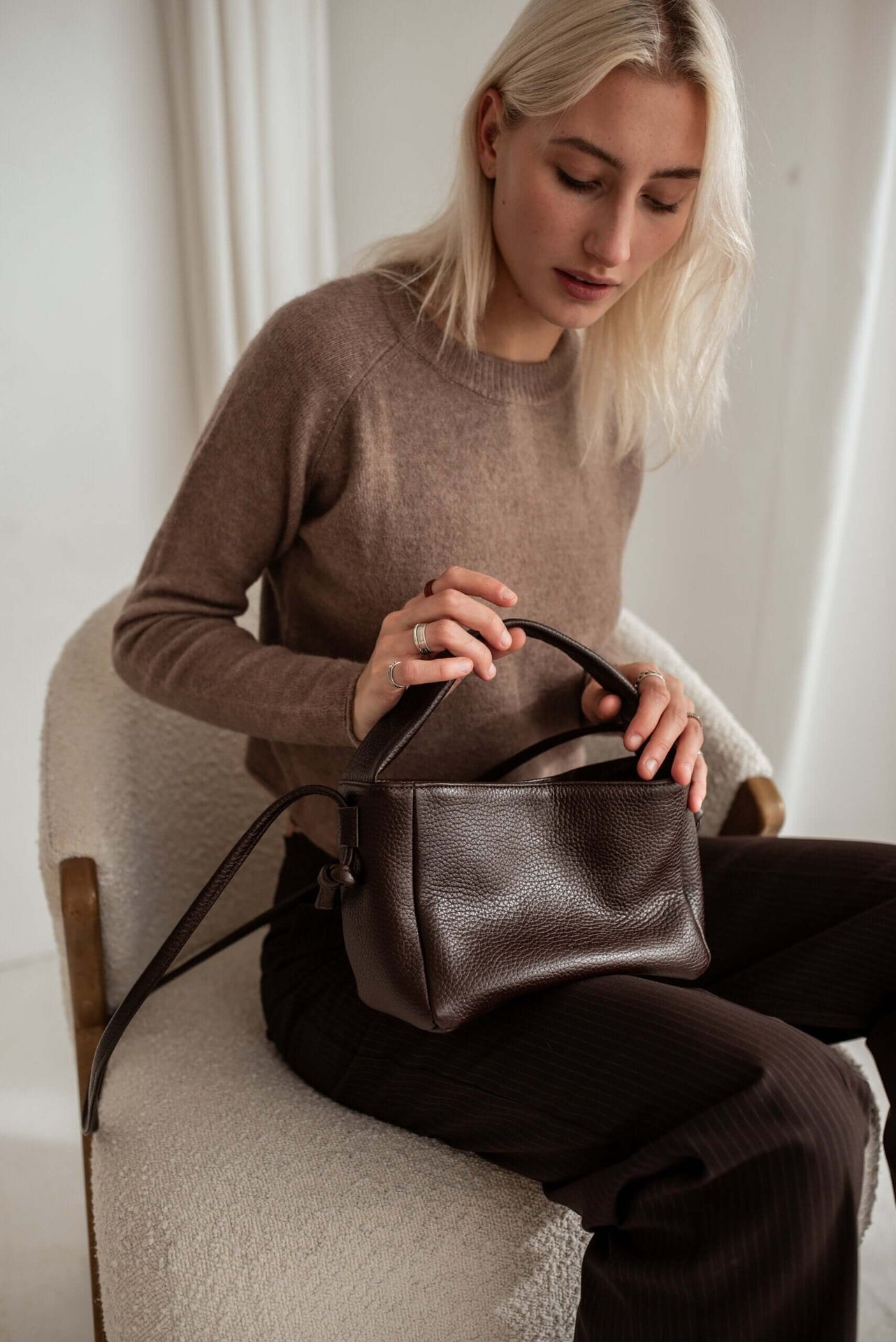 Meru Crossbody Bag – Versatile &amp; Eco-Friendly Leather by Lava flow at brixbailey.com