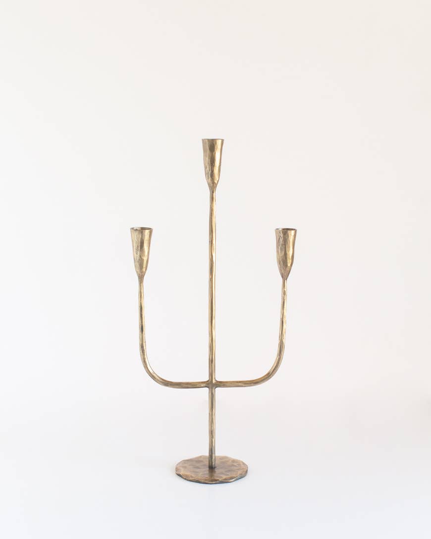 Hand Forged Iron Candelabra