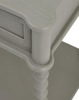 Two Drawer Console Table in Soft Grey