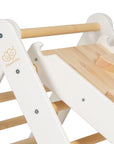 Ladder With a Slide-Climbing Wall - White