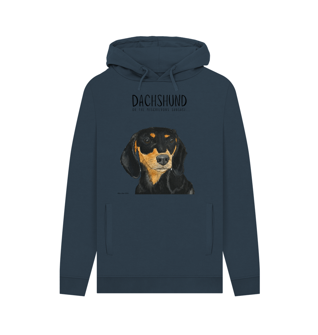 Black &amp; Tan Dachshund Hoodie – Small Legs, Big Attitude!