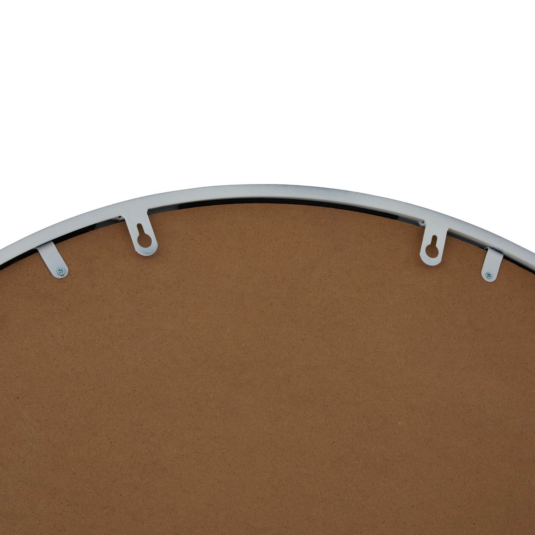 Large Arched White Floor Mirror