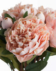 Lifelike artificial peach peonies with realistic petals and buds, perfect for home decor by sostter at brixbailey.com
