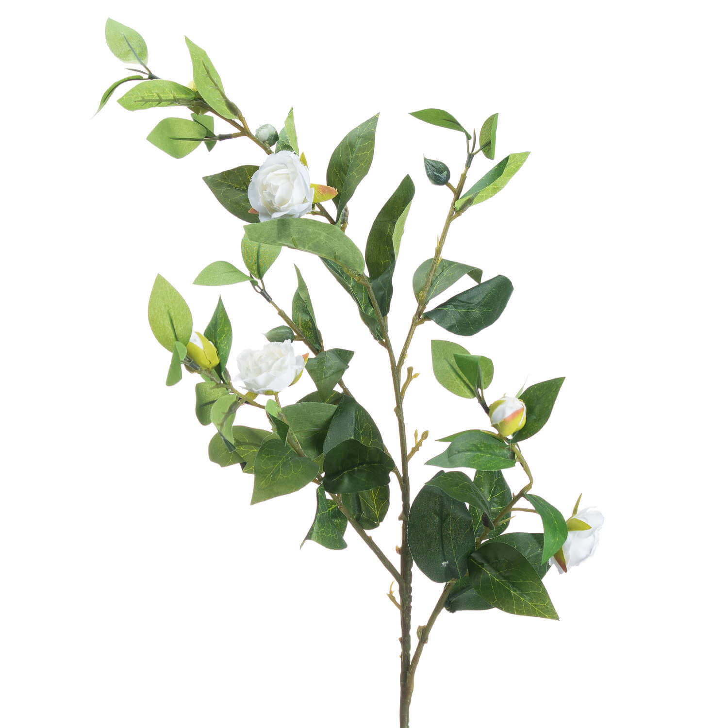 Cream Artificial Gardenia Stem for Home Decor