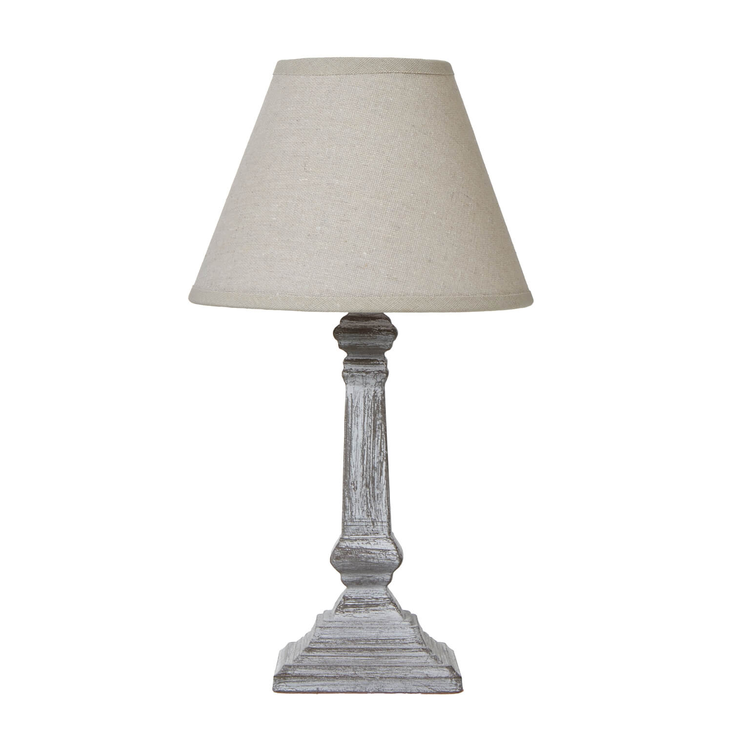 Elegant Capsa Column Lamp | Soft Linen Shade