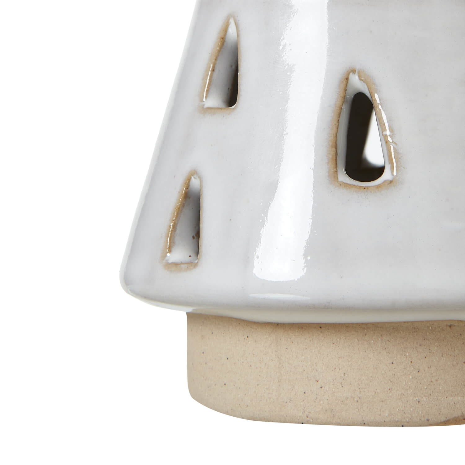Mini White Ceramic LED Tree with Cut Out Glow
