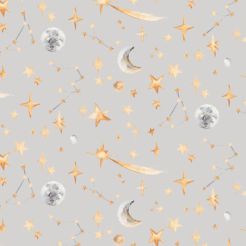Watercolour Stars &amp; Constellation Wallpaper | Celestial Night Sky