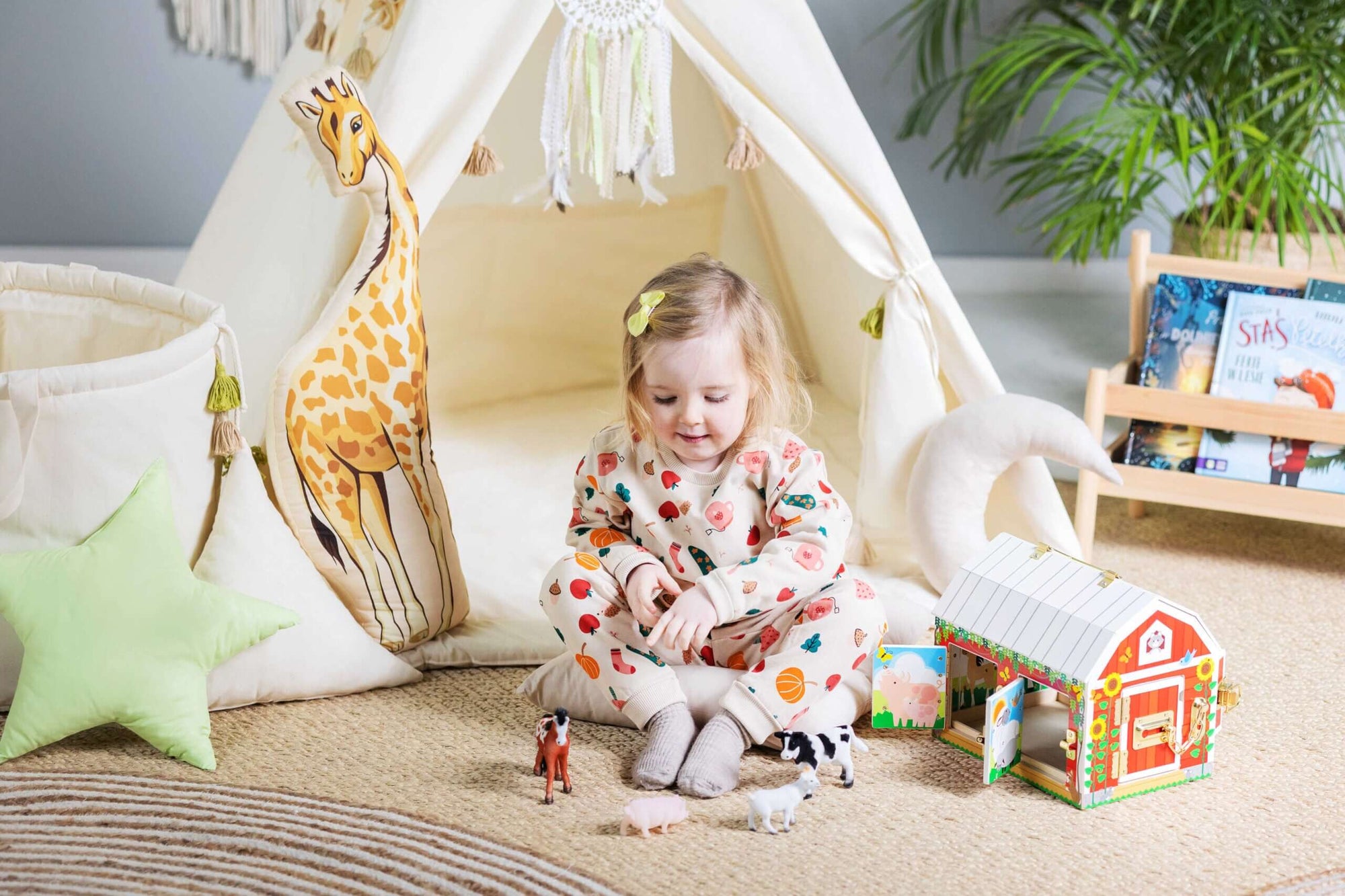 Whimsical Tipi Tent Set – Transformative &amp; Comfortable Play Area by Sówka at brixbailey.com