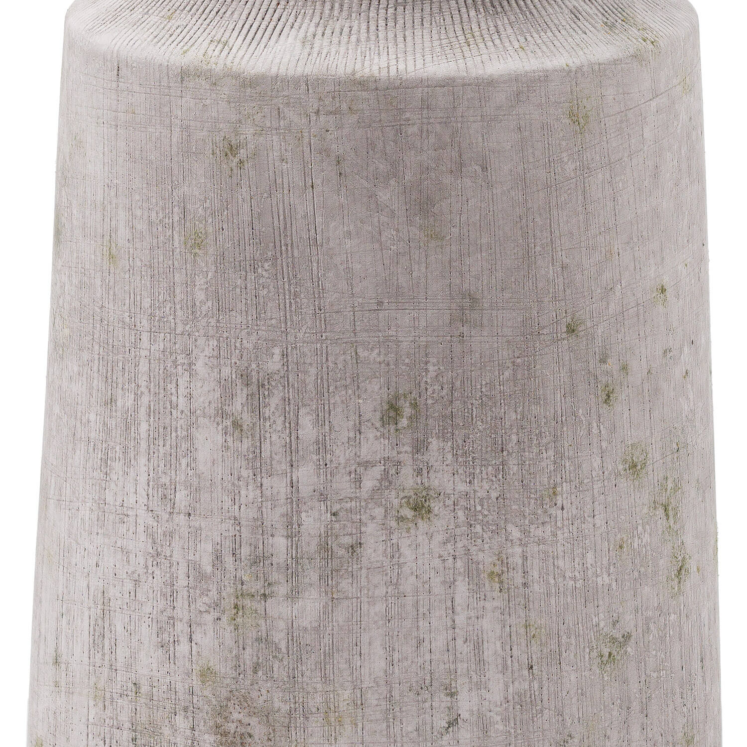 Handcrafted stone-effect urn vase in neutral tones, weathered texture, ideal for modern home decor, 31cm tall ceramic centerpiece. by Sostter at brixbailey.com