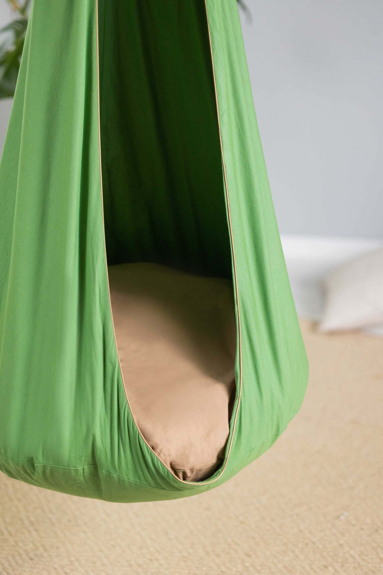 Kids&#39; Cozy Cocoon Hammock – Fun &amp; Safe Indoor Swing by Sówka at brixbailey.com