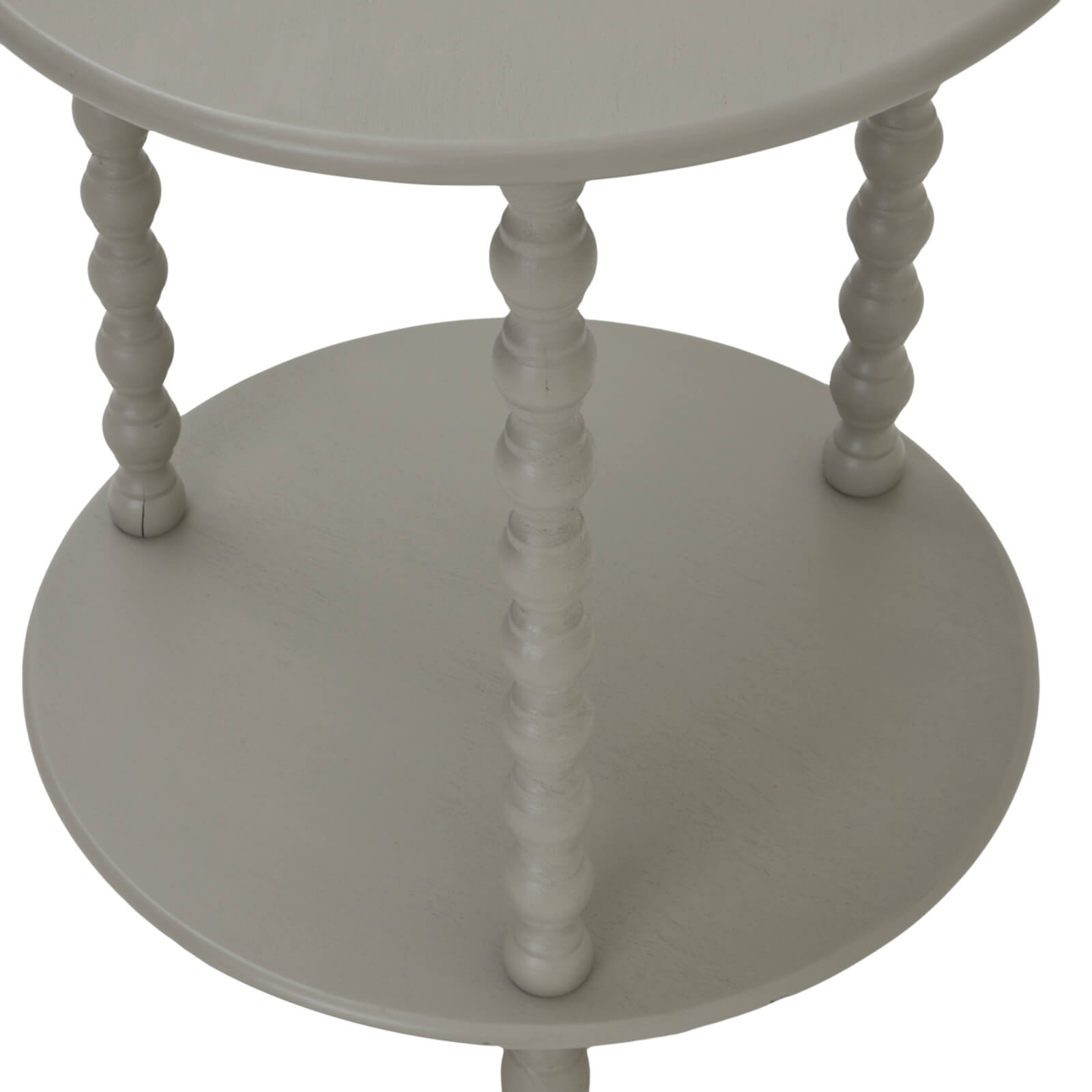 Round Side Table in Grey Finish