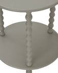 Round Side Table in Grey Finish
