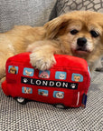 London Bus Plush Dog Toy