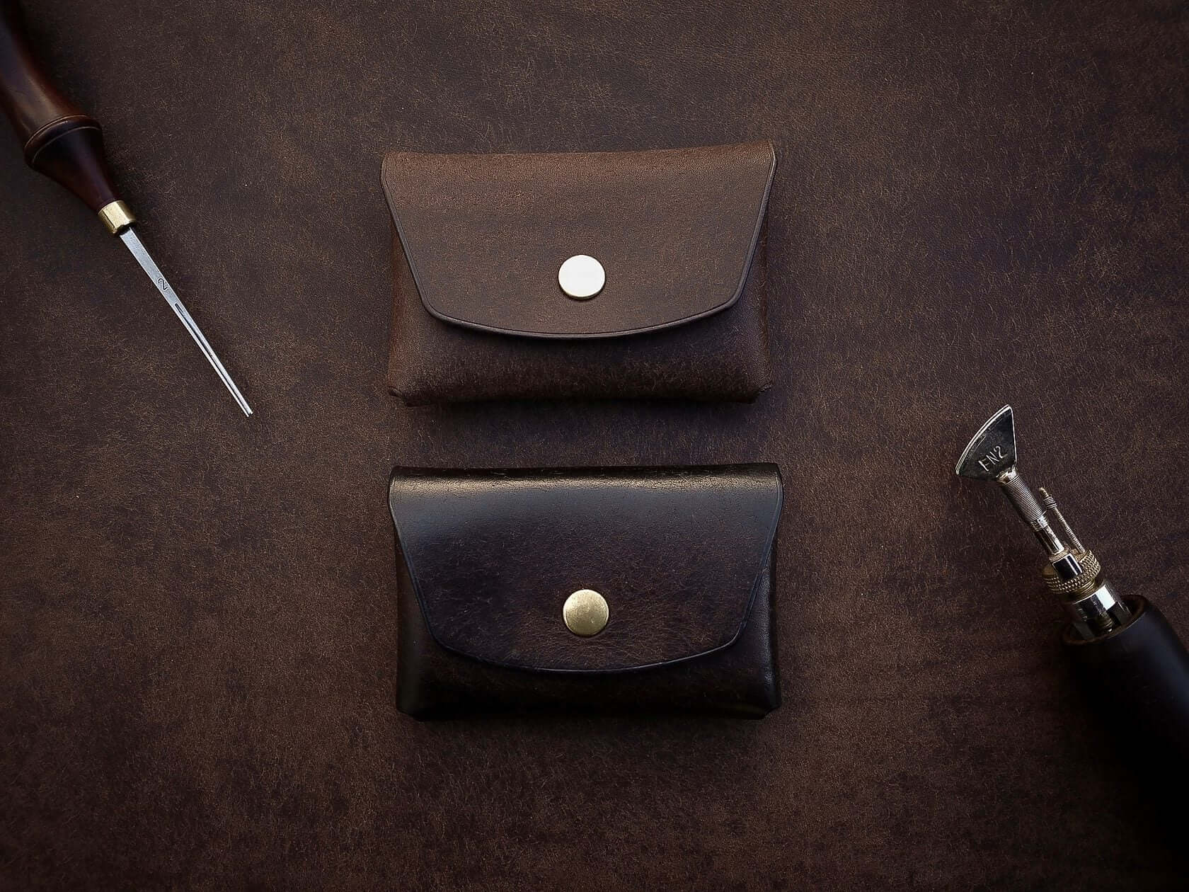 Vegetable-Tanned Leather Wallet – Compact &amp; Handmade in Estonia by Mirgoods at www.brixbailey.com
