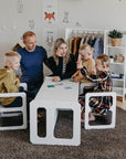 Montessori Weaning Table and Chair Set with Two Chairs