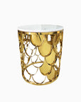 Gold Nesting Coffee Table, Marble
