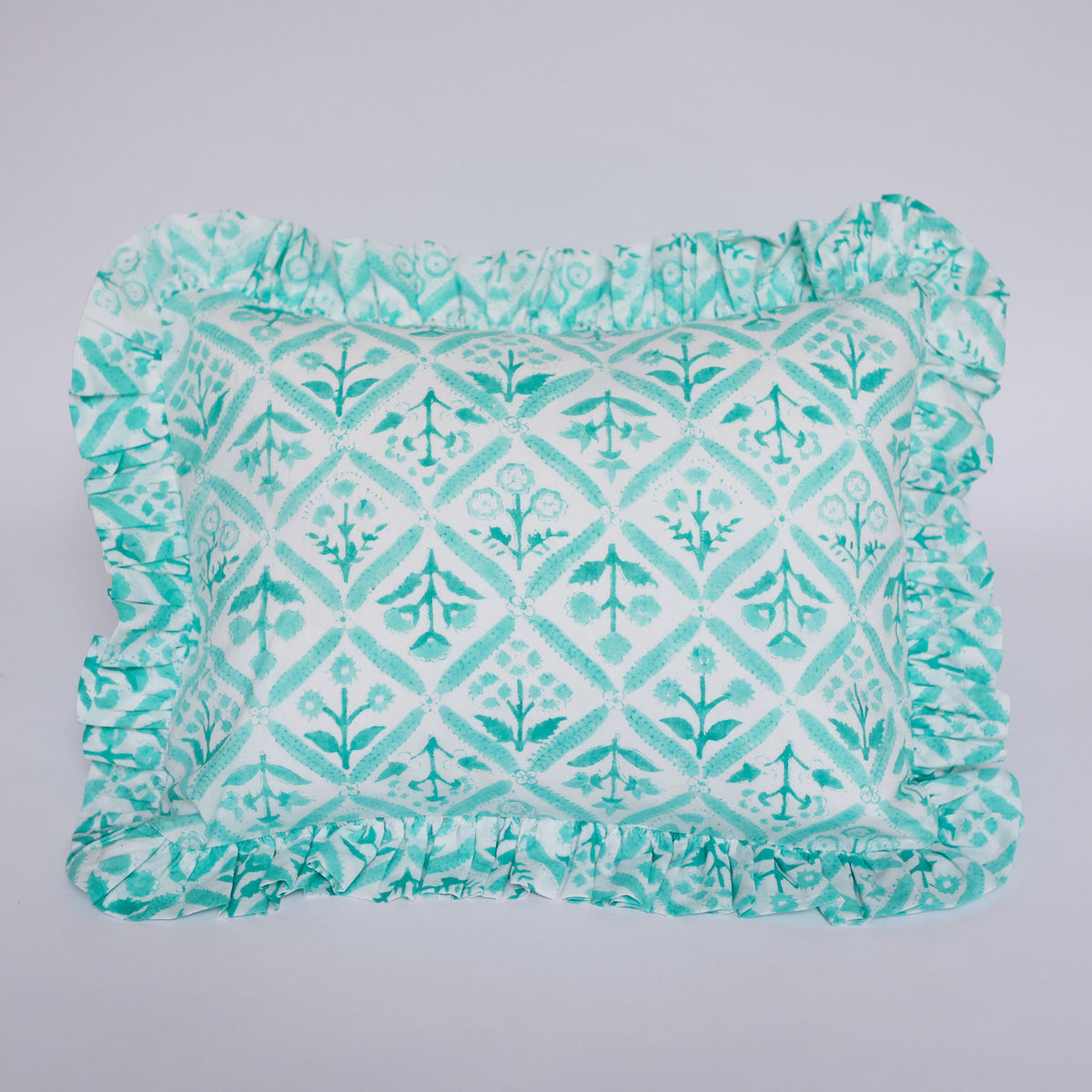 Green Trellis Cushion Cover