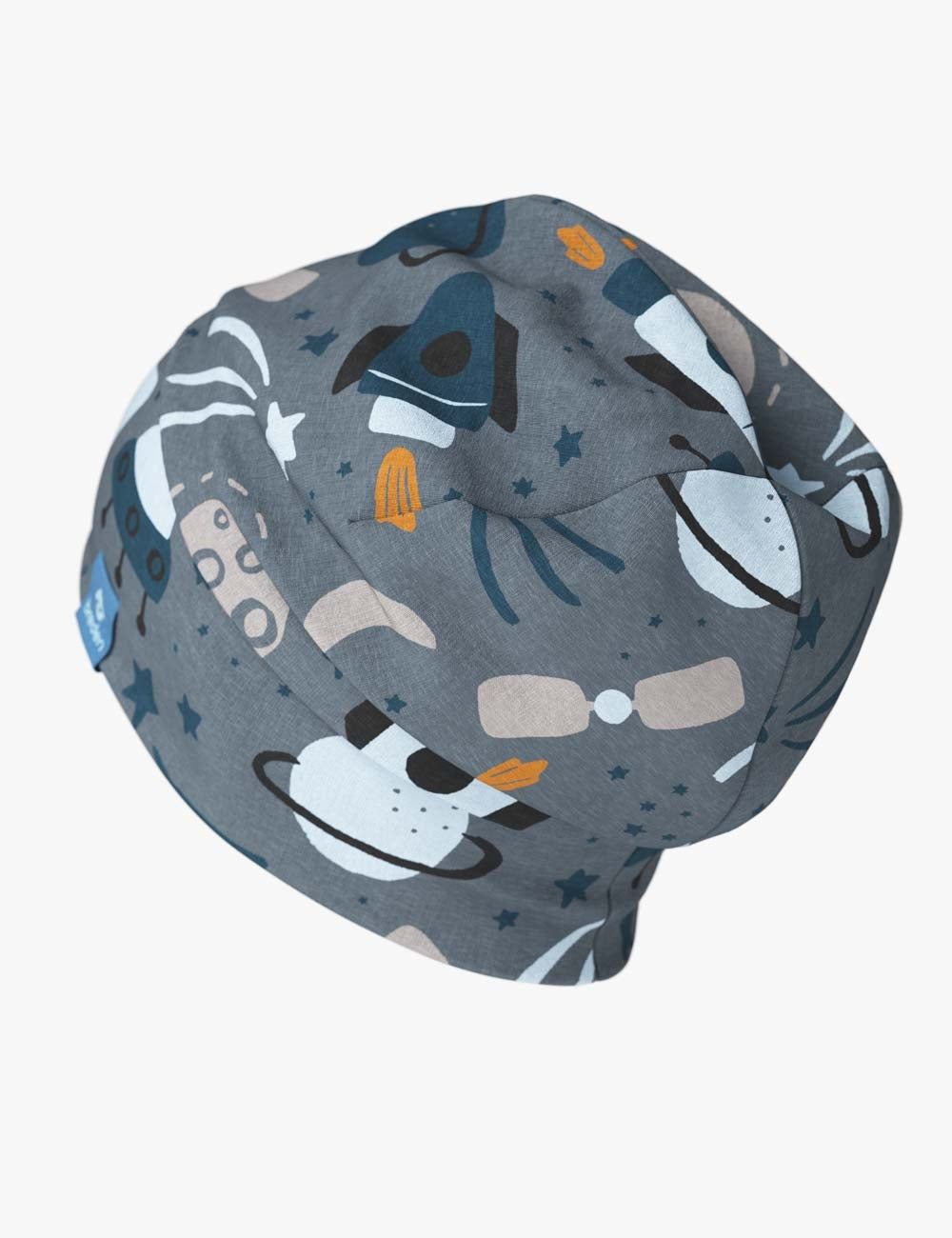 Cotton Beanie Hat with Folded Detail