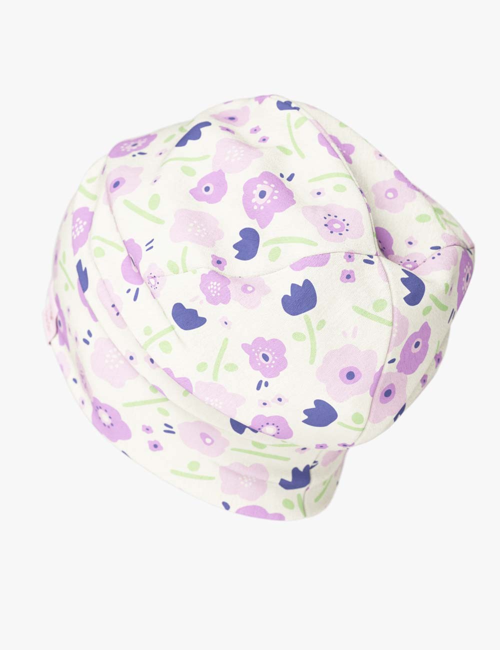 Cotton Beanie Hat with Summer Flowers Design