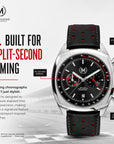 Classic Driver Chronograph, Black And Red Strap (PRE-ORDER NOW)