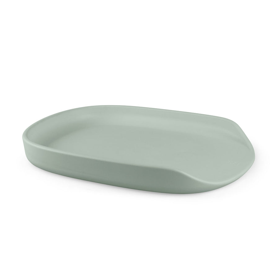 Premium Sebra changing mat in seagrass green, stylish Scandinavian design, soft water-repellent surface, easy to clean, safe for baby by Ella James at brixbailey.com