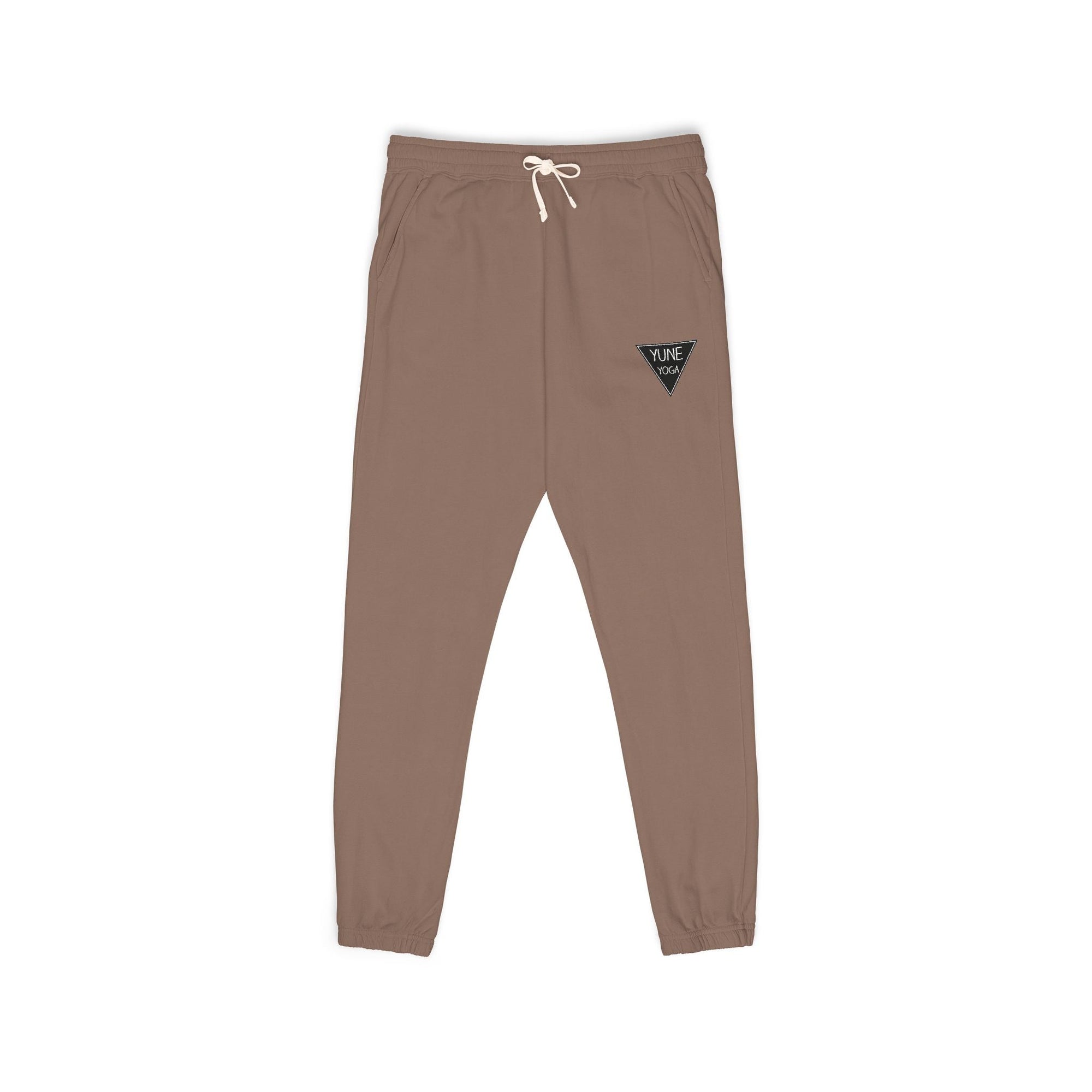 Fleece Sweatpants — Relaxed Garment-Dyed Joggers with Small Chest Triangle Logo-3