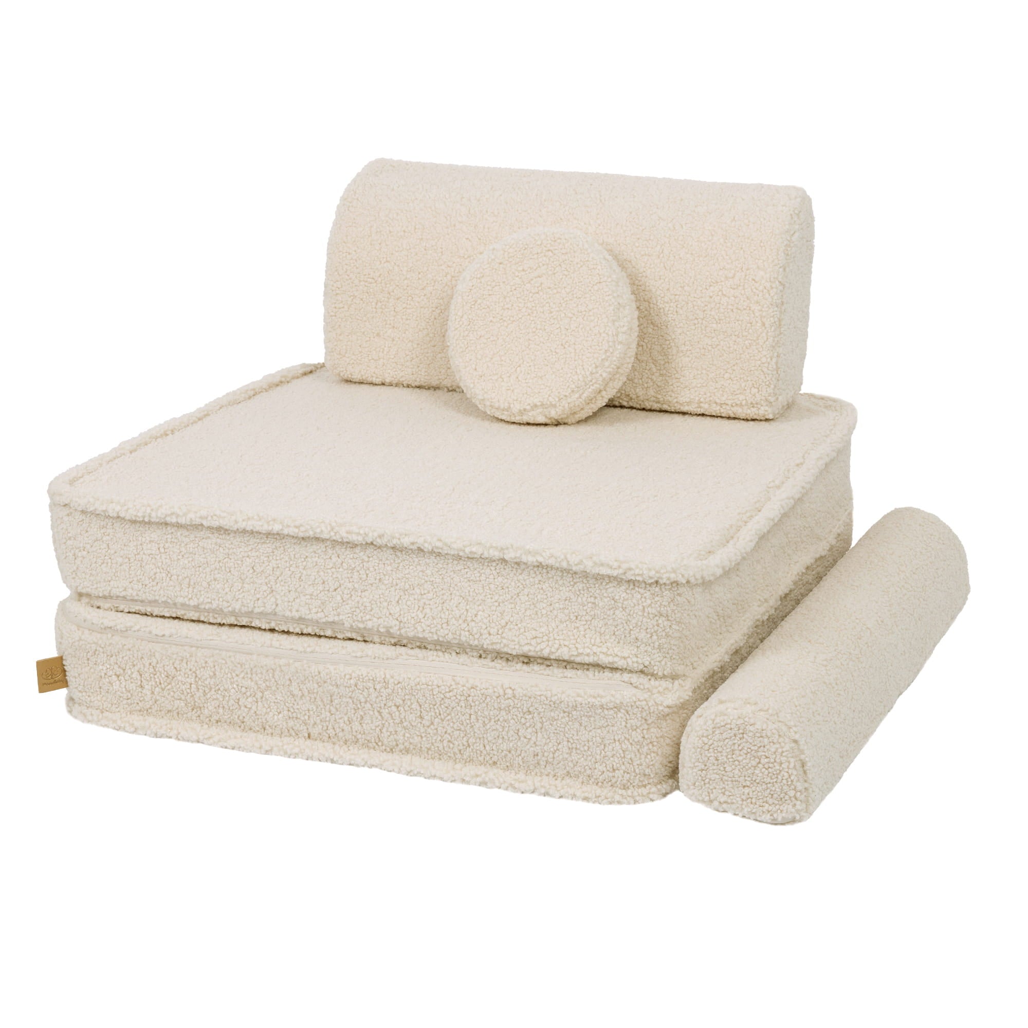 Large Cream Modular Sofa for Kids
