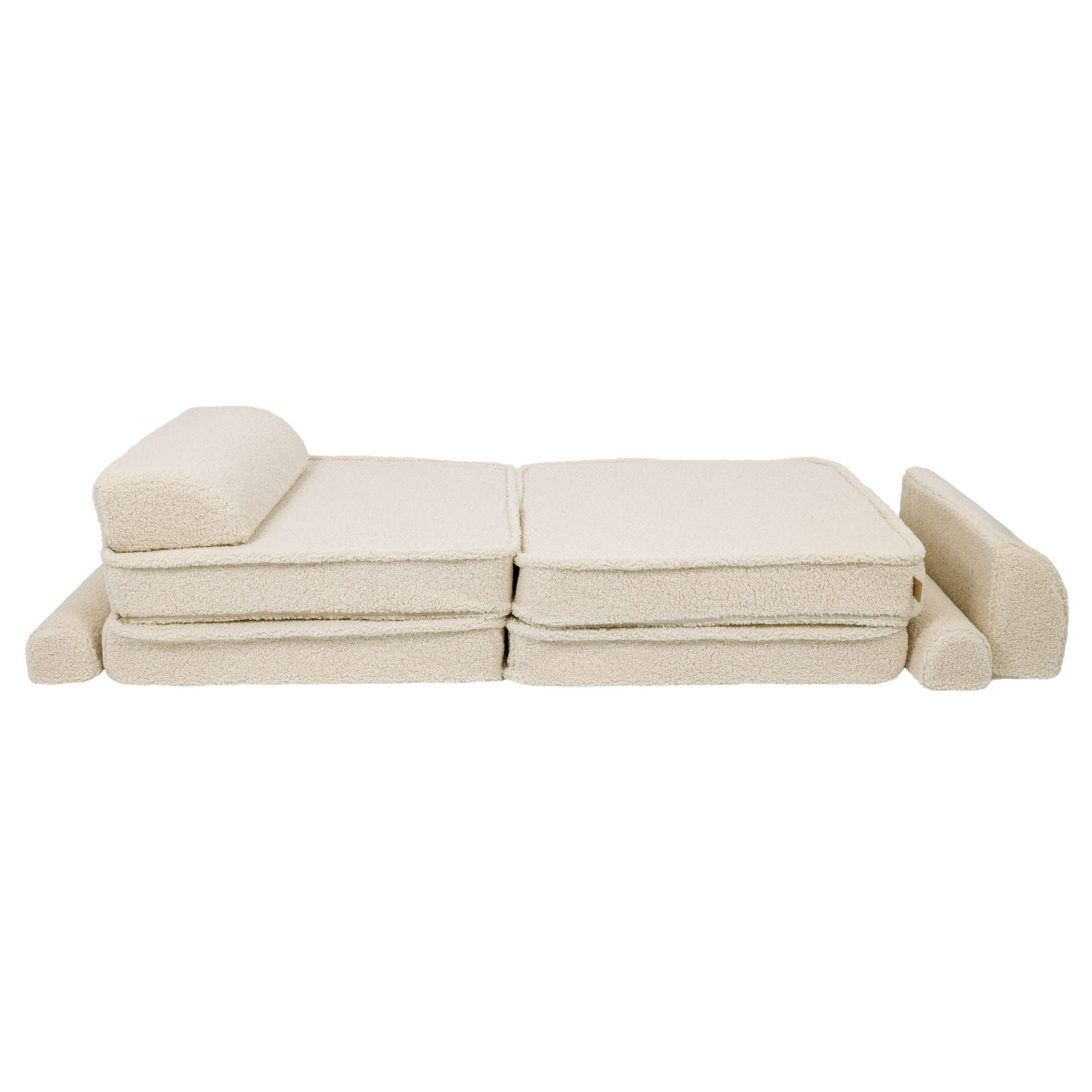 Large Cream Modular Sofa for Kids