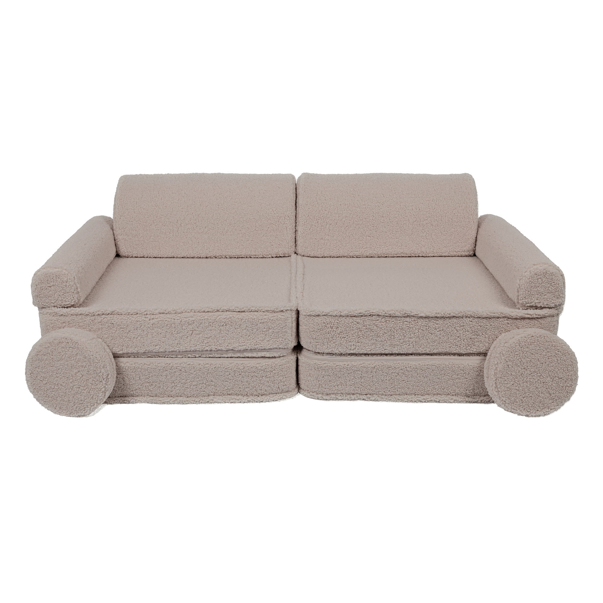 Large Modular Sofa for Kids in Light Grey