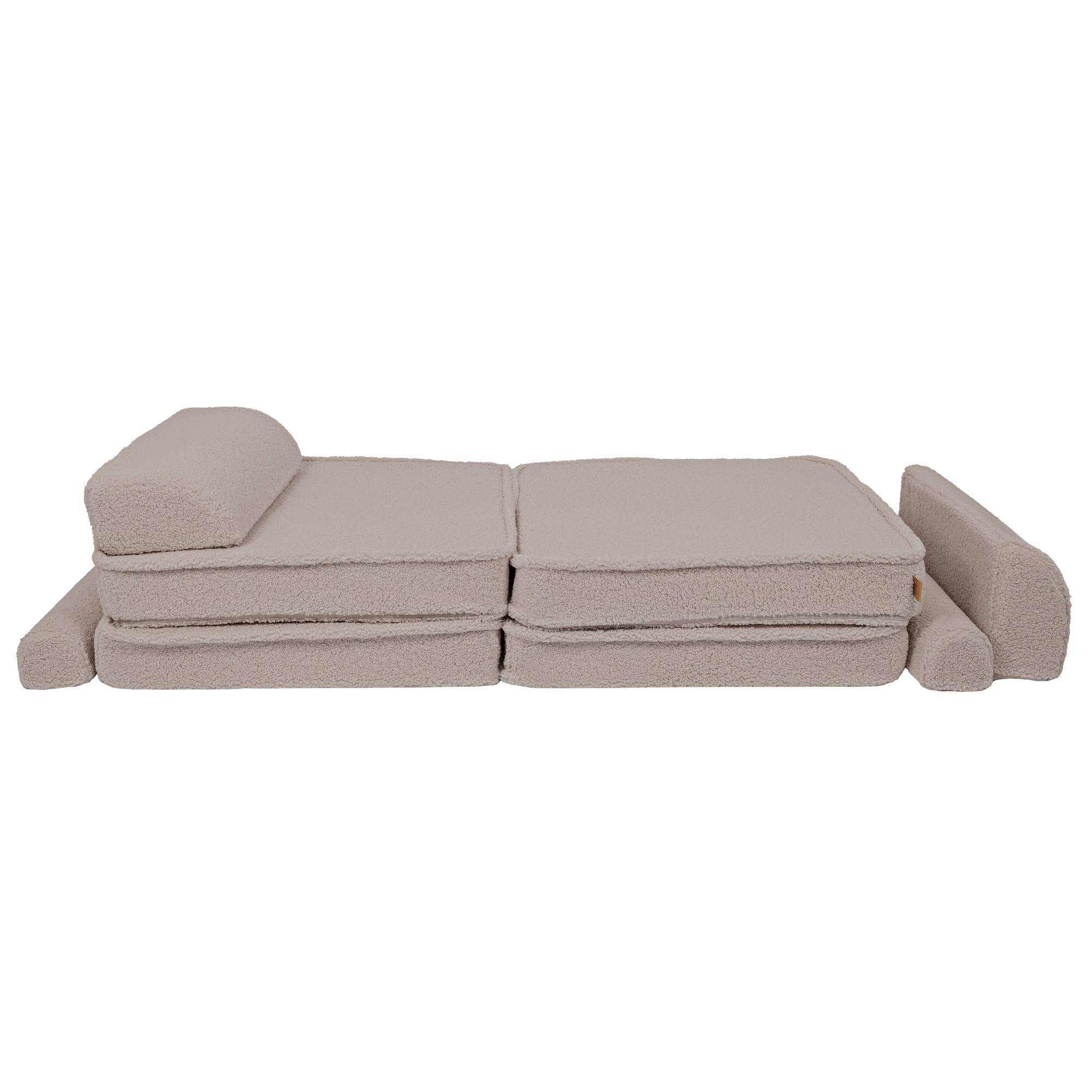 Large Modular Sofa for Kids in Light Grey