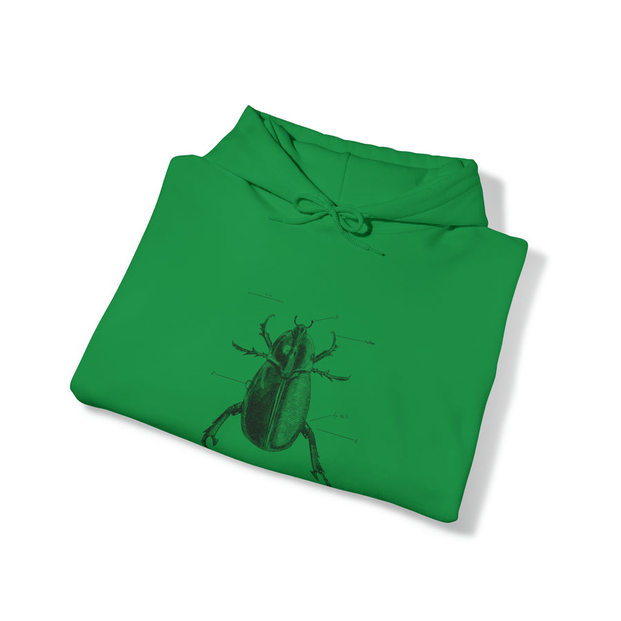 Graphic Insect Print Unisex Hooded Sweatshirt