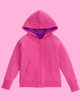ScandiBugs Own Label Organic Reversible Hoodie - Bubblegum Pink & Perfectly Purple