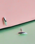 Rice Grain Sterling Silver Stud Earrings