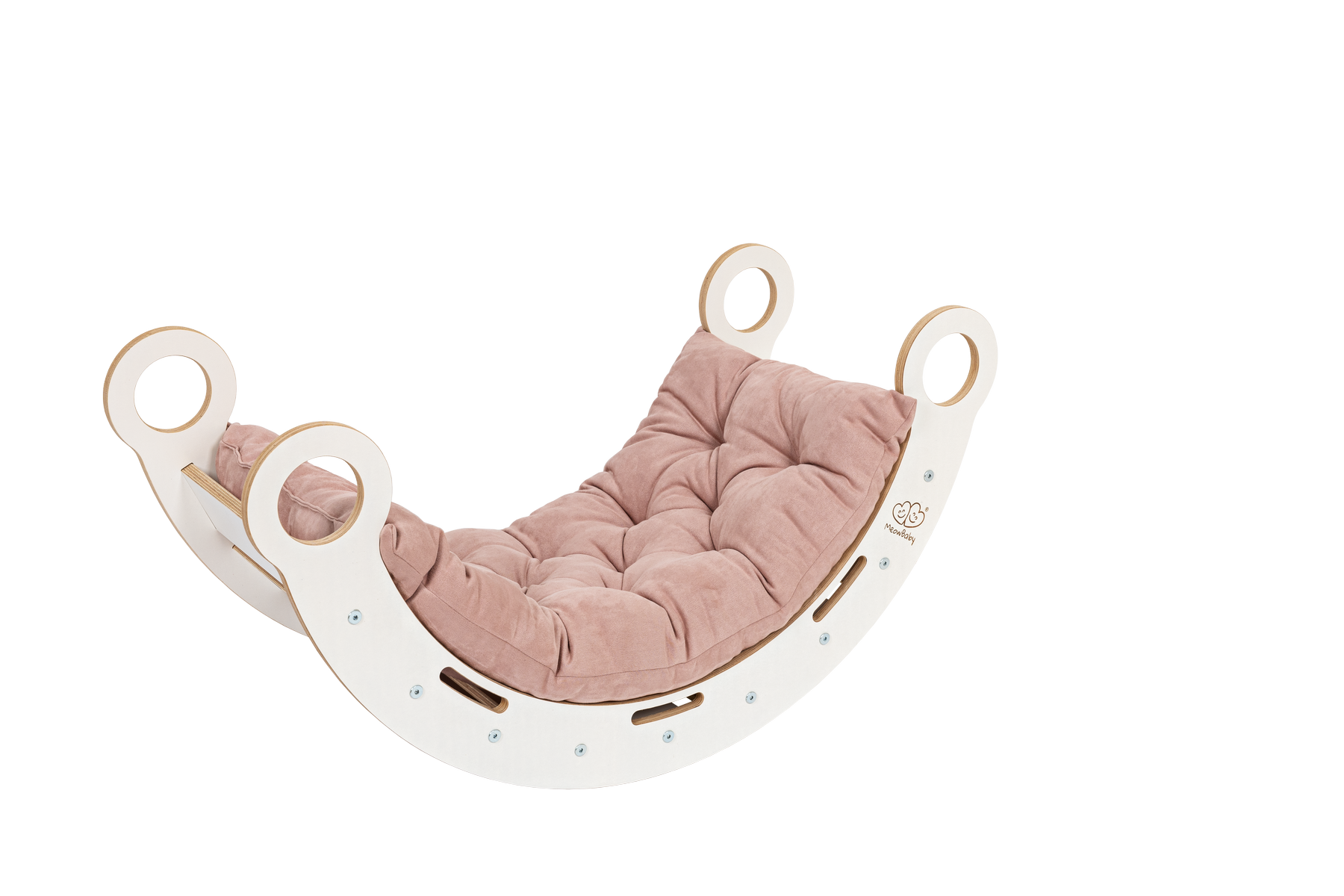 Scandinavian Dream Rocker with Pillow – Montessori Inspired Play by MeowBaby at www.brixbailey.com
