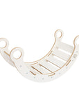 White Wooden Dream Rocker with Pillow, Slide and Ladder - Large