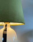 Olive Green Velvet Lampshade | French Drum Ceiling Light Shade | Bespoke Handmade Empire Lampshade