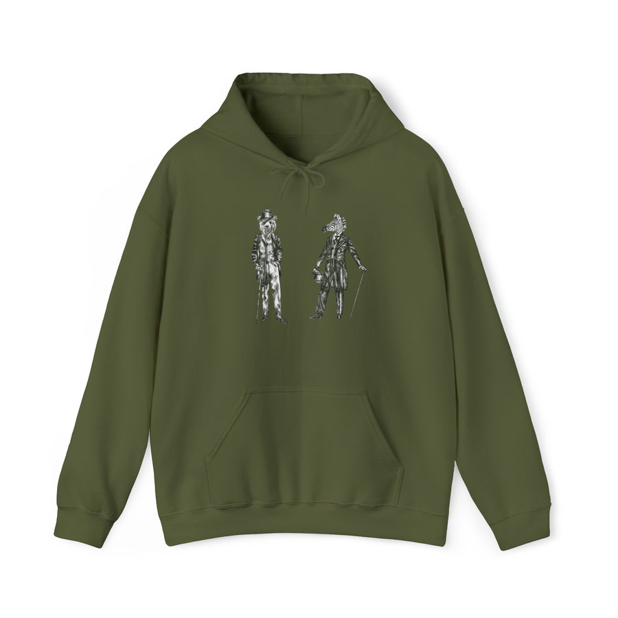 Graphic Print Unisex Hooded Sweatshirt
