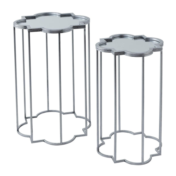 Pair of silver mirrored side tables with metal frame, 55x55cm, modern home decor accent  

**  
- **Keywords included:** mirrored side tables, metal frame, modern home decor  
- **Clear description:** Describes quantity, color, material, size, and purpose  
- **SEO & accessibility optimized:** Concise yet informative for shoppers and screen readers by Sostter at brixbailey.com