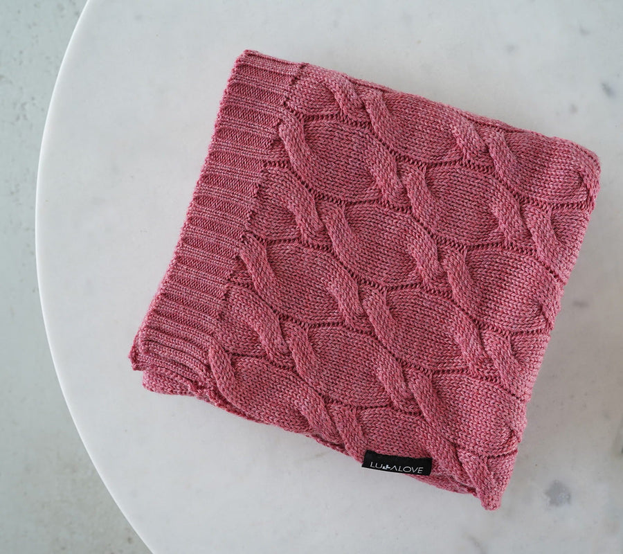 100% Natural Merino Wool Baby Blanket - Soft, Warm & Eco-Friendly by Lullalove UK at brixbailey.com
