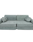 Large Modular Sofa for Kids in Fresh Mint Boucle